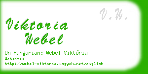 viktoria webel business card